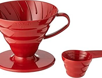 Coador Hario V60 Acrílico Vermelho Tamanho 02